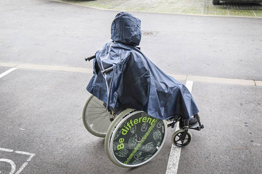 Poncho Plus doublé pour fauteuil roulant