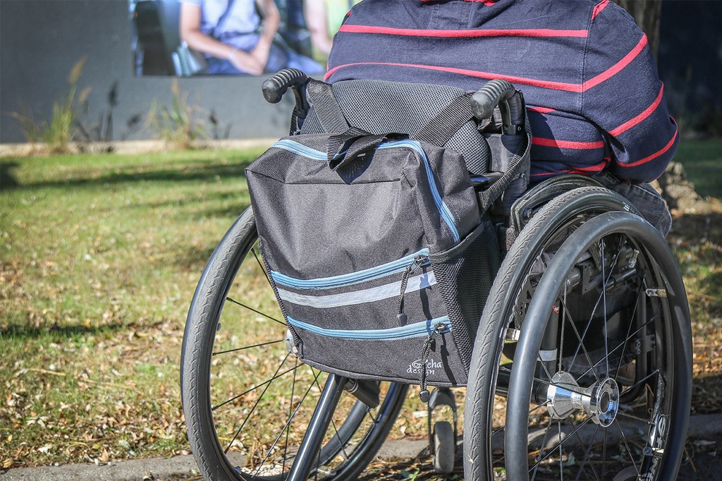 Sac pour dossier de fauteuil roulant
