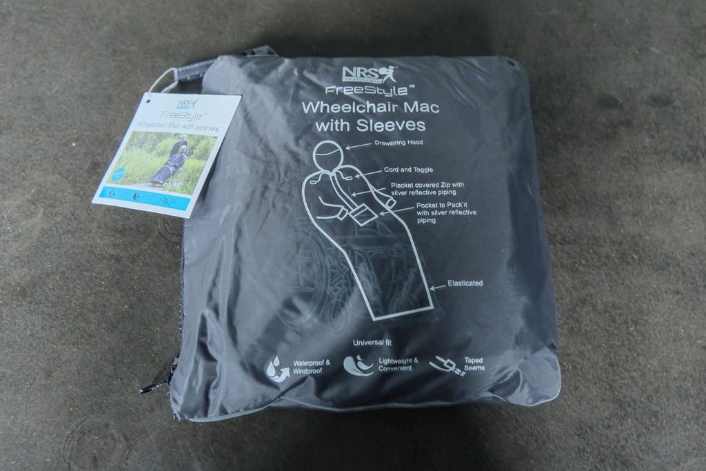 Vêtement de pluie avec manches pour fauteuil roulant