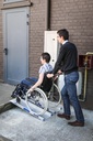 Rampes d'accès 1 volet (1 m) pour fauteuil roulant