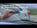 Support pour carte de stationnement handicap