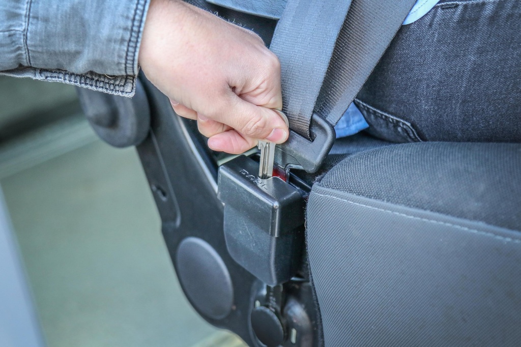 Cache boucle de ceinture de sécurité