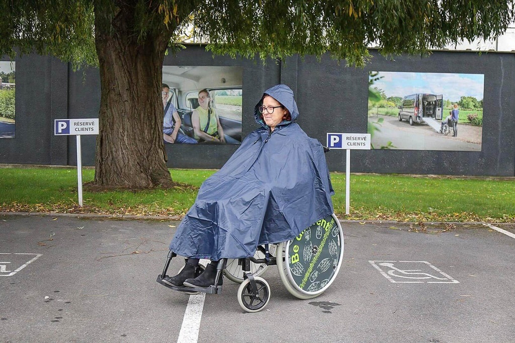 Poncho Plus doublé pour fauteuil roulant