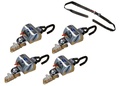 Kit d'arrimage 4 sangles Standard + ceinture abdominale